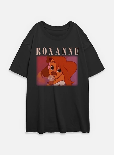 Disney Goofy Roxanne Womens Oversized T-Shirt