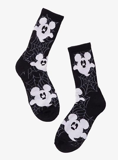 Disney Mickey Mouse Ghosts Allover Print Crew Socks — BoxLunch Exclusive
