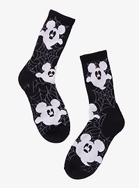 Disney Mickey Mouse Ghosts Allover Print Crew Socks — BoxLunch Exclusive