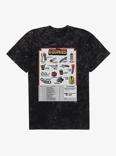 The Goonies Accessories Mail Away Order Form Mineral Wash T-Shirt