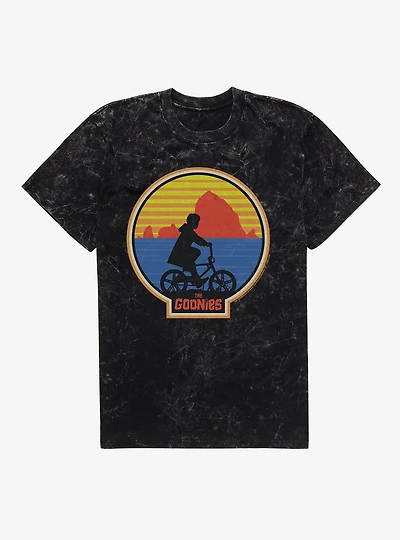The Goonies Mikey Silhouette Sunset Mineral Wash T-Shirt