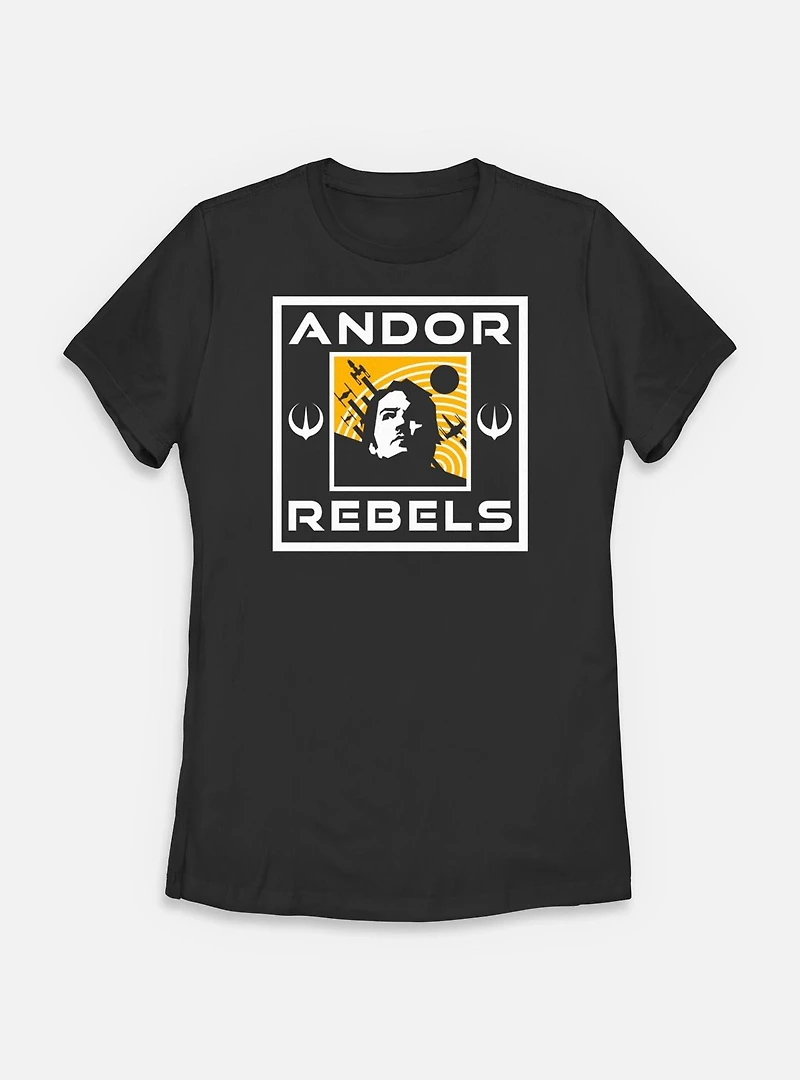 Star Wars: Andor Rebels Box Womens T-Shirt