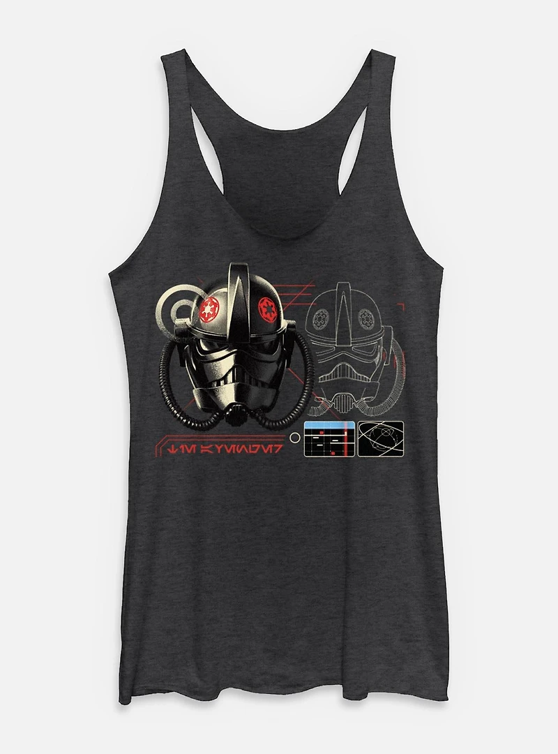 Star Wars: Andor Helmet Schematics Womens Tank Top