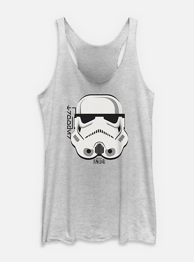 Star Wars: Andor Helmet Stormtrooper Womens Tank Top