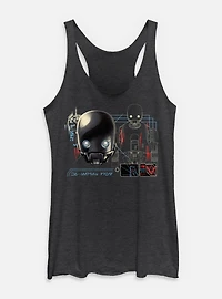 Star Wars: Andor K-2SO Droid Womens Tank Top