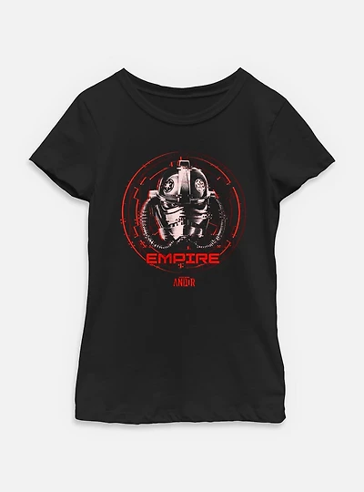 Star Wars: Andor Glitch Empire Helmet Youth Girls T-Shirt