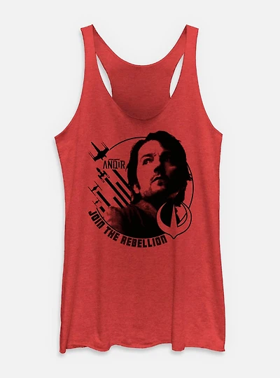 Star Wars: Andor Join The Rebelion Stamp Womens Tank Top
