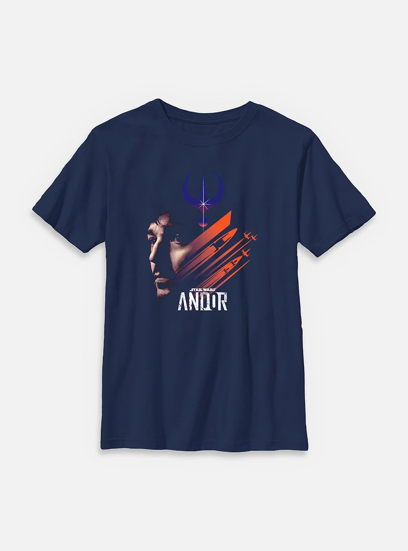 Star Wars: Andor Spaceships And Hero Youth T-Shirt