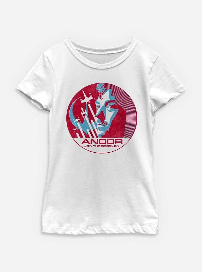 Star Wars: Andor Join The Rebelion Icon Youth Girls T-Shirt