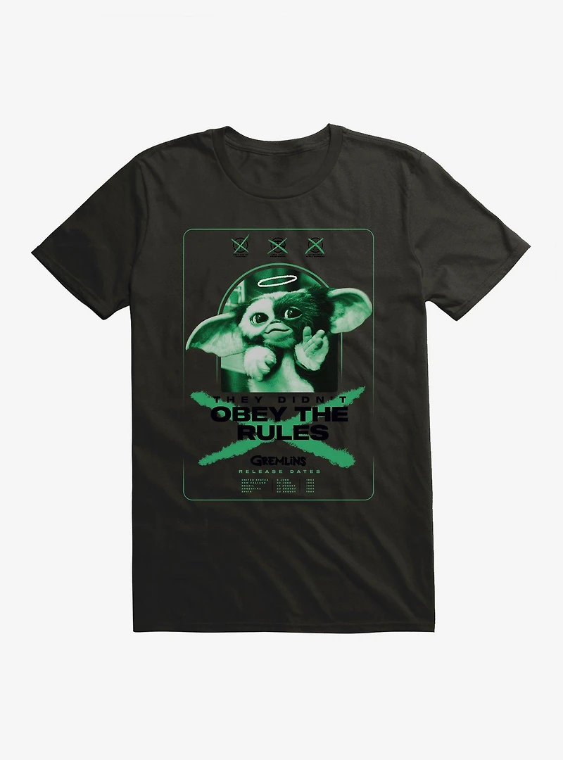 Gremlins They Didn't Obey The Rules Movie Poster T-Shirt