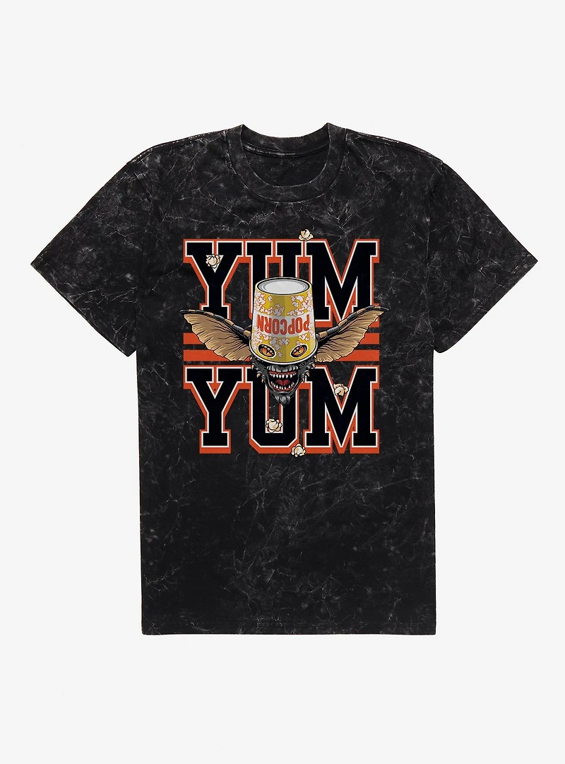 Gremlins Yum Popcorn Mineral Wash T-Shirt