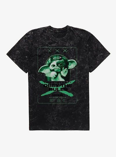 Gremlins They Didn't Obey The Rules Movie Poster Mineral Wash T-Shirt