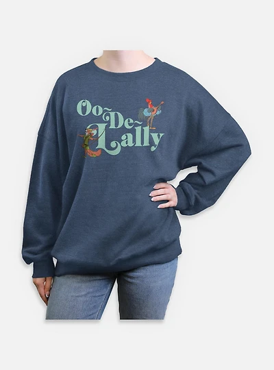 Disney Robin Hood Oo De Lally Womens Oversized Sweatshirt
