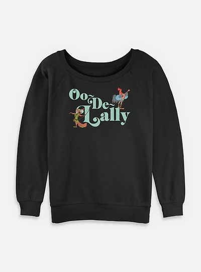 Disney Robin Hood Oo De Lally Womens Slouchy Sweatshirt