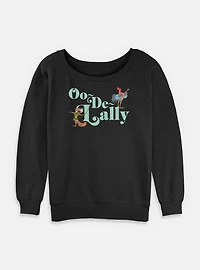 Disney Robin Hood Oo De Lally Womens Slouchy Sweatshirt
