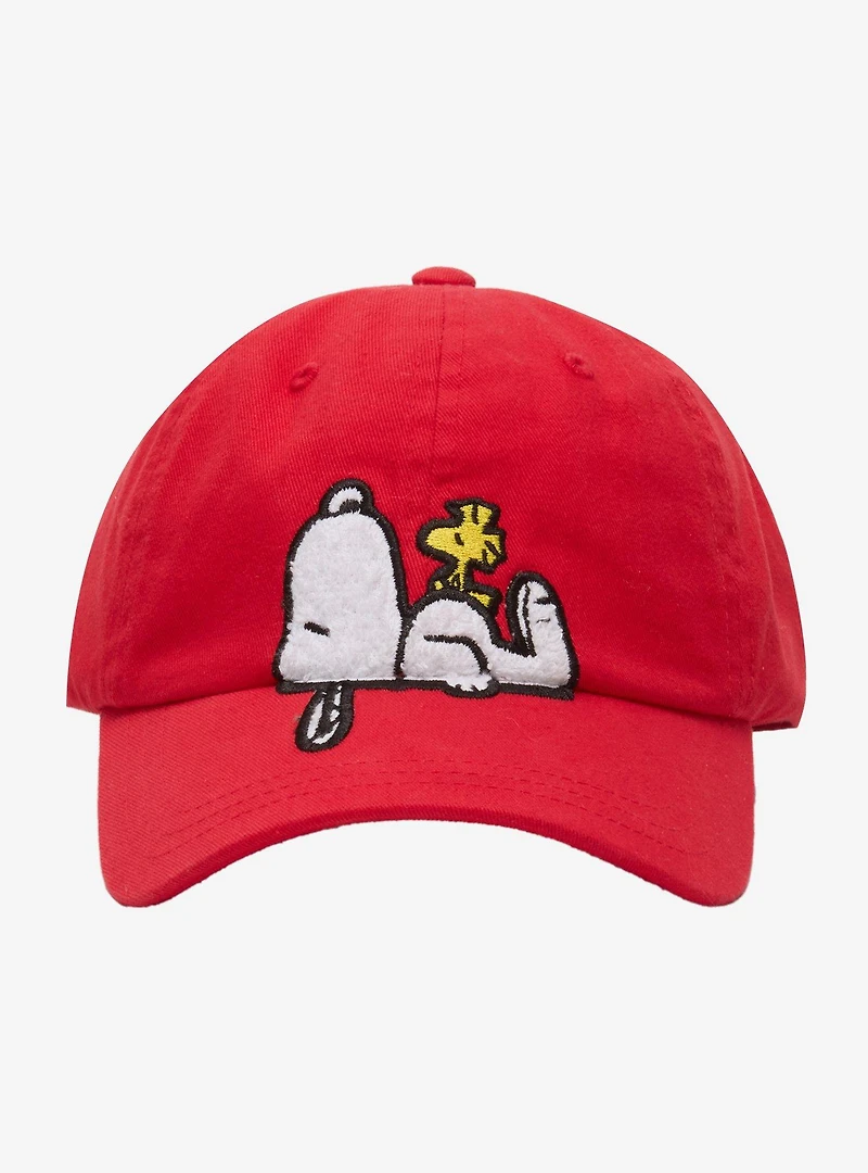 Peanuts Snoopy & Woodstock Chenille Patch Ball Cap - BoxLunch Exclusive