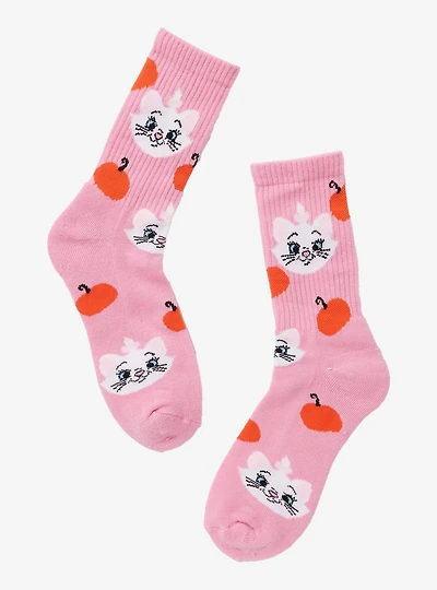 Disney The Aristocats Marie Pumpkins Allover Print Crew Socks — BoxLunch Exclusive