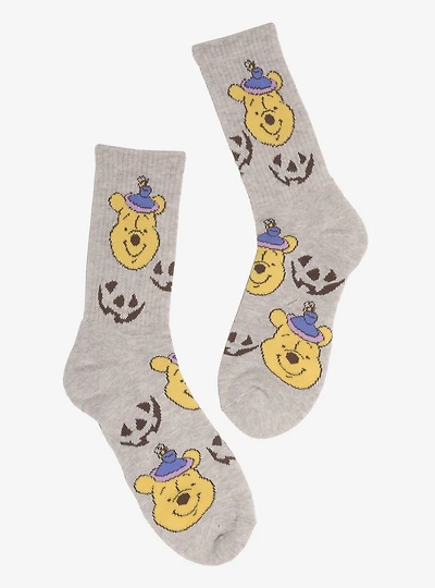 Disney Winnie the Pooh Halloween Allover Print Crew Socks — BoxLunch Exclusive