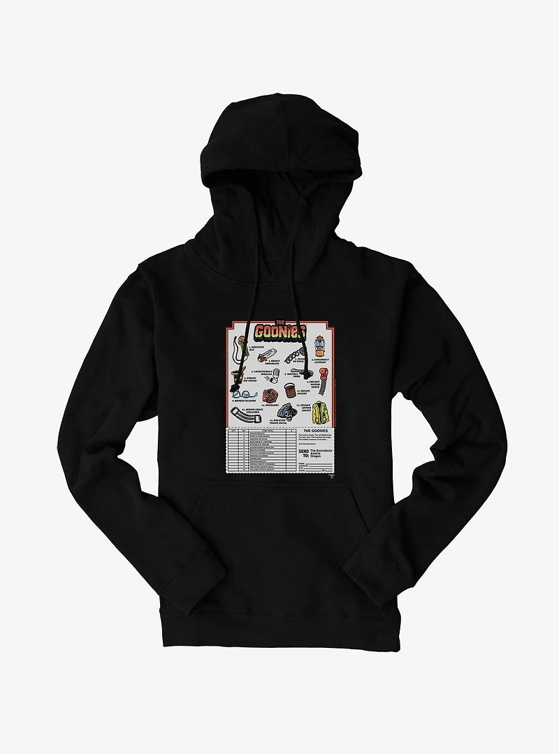The Goonies Accessories Mail Away Order Form Hoodie