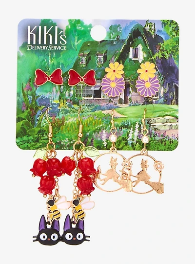 Studio Ghibli® Kiki's Delivery Service Floral Earring Set