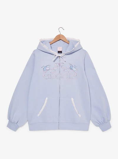 Disney Cinderella Rhinestone Title Women's Plus Zippered Hoodie - BoxLunch Exclusive