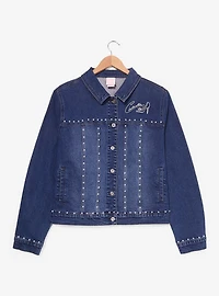 Disney Cinderella Airbrush Castle Women's Plus Denim Jacket - BoxLunch Exclusive