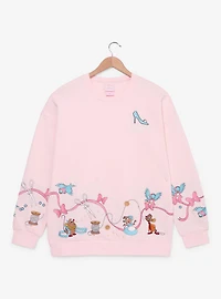 Disney Cinderella Pink Women's Crewneck — BoxLunch Exclusive