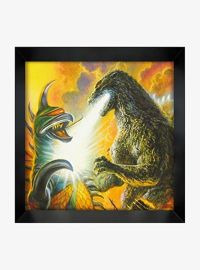 Godzilla Battle Framed Wall Art