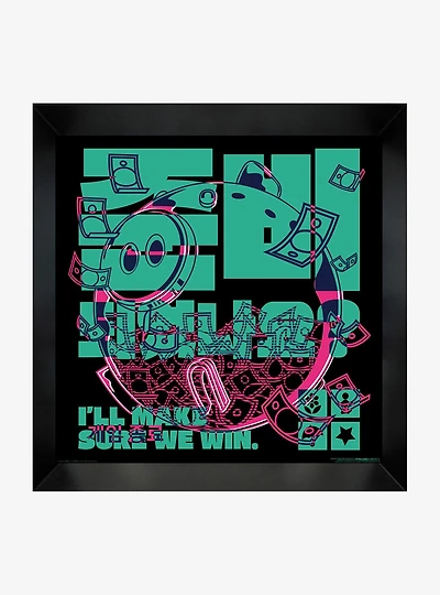Squid Game Piggy Bank Framed Wall Art