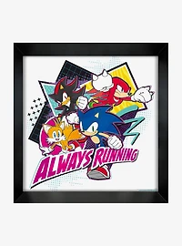 Sonic The Hedgehog Always Running Framed Wall Art