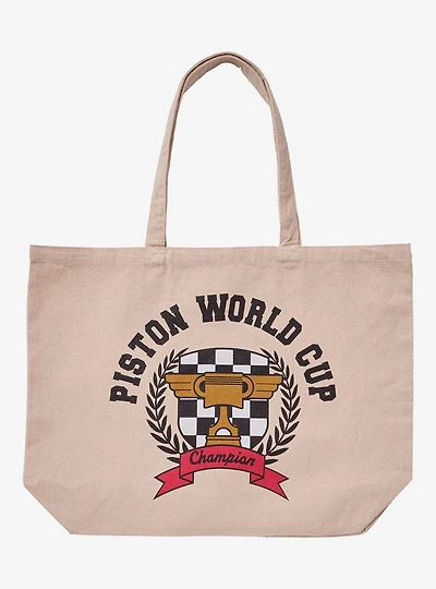 Disney Pixar Cars Piston World Cup Canvas Tote Bag — BoxLunch Exclusive
