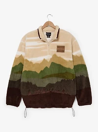 the Lord of Rings Scenic Sherpa Quarter Zip Crewneck — BoxLunch Exclusive