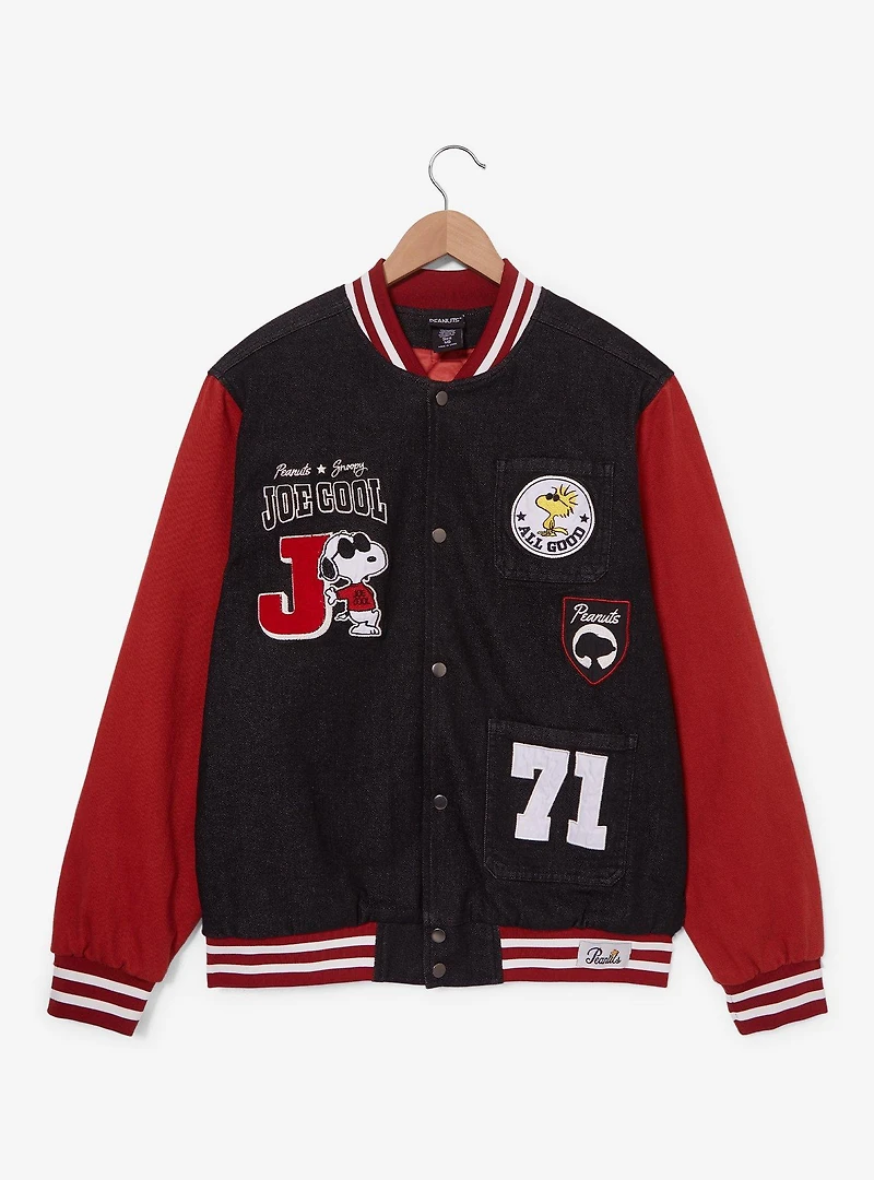 Peanuts Joe Cool Patches Varsity Jacket - BoxLunch Exclusive