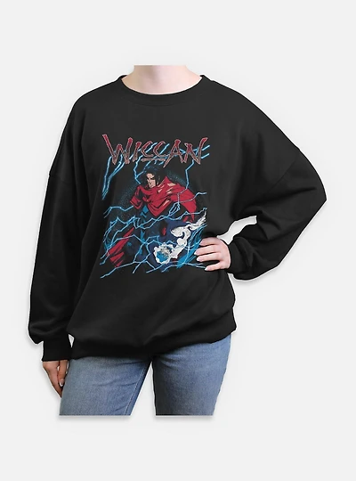Marvel Wiccan We Get Womens Oversized Sweatshirt