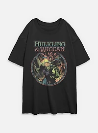 Marvel Wiccan Hey Boy Womens Oversized T-Shirt