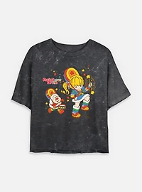 Rainbow Brite Parade Pals Mineral Wash Womens Crop T-Shirt