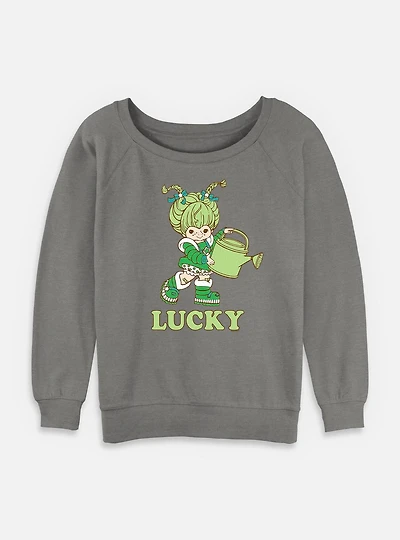Rainbow Brite Patty O'Green Lucky Womens Slouchy Sweatshirt