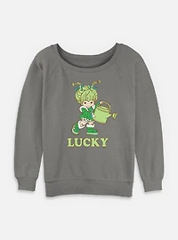 Rainbow Brite Patty O'Green Lucky Womens Slouchy Sweatshirt