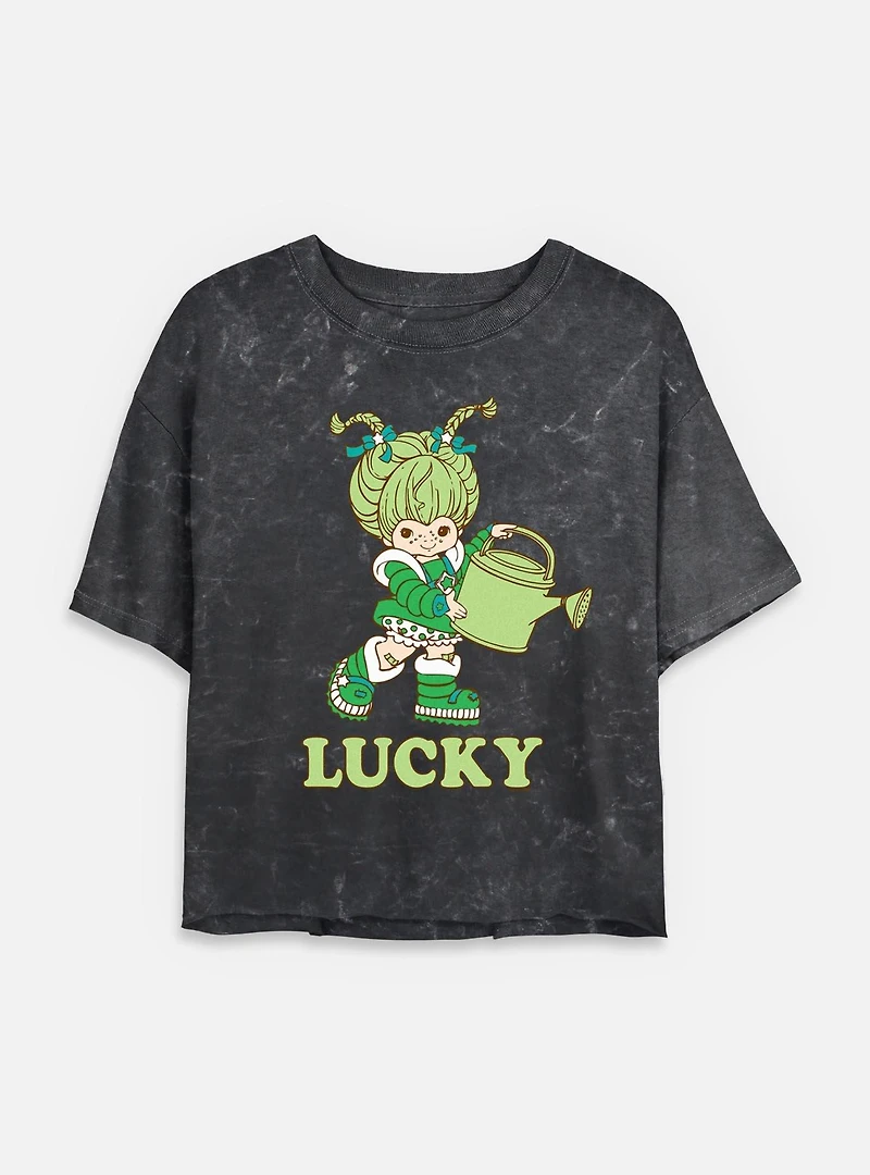 Rainbow Brite Patty O'Green Lucky Mineral Wash Womens Crop T-Shirt