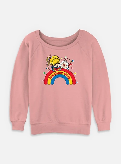 Rainbow Brite Wishing On A Womens Slouchy Sweatshirt