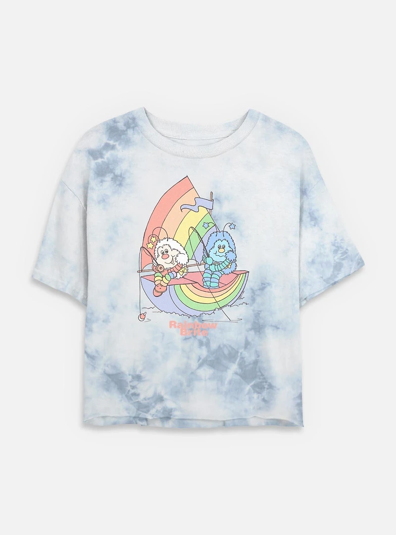 Rainbow Brite Twink Friend Tie Dye Crop Womens T-Shirt