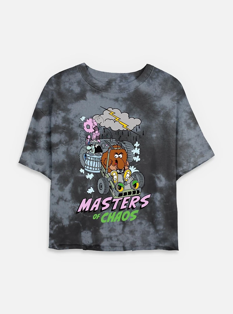 Rainbow Brite Masters Of Chaos Tie Dye Crop Womens T-Shirt