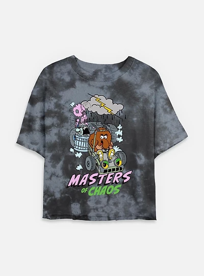 Rainbow Brite Masters Of Chaos Tie Dye Crop Womens T-Shirt