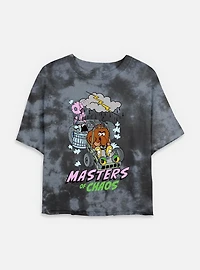 Rainbow Brite Masters Of Chaos Tie Dye Crop Womens T-Shirt
