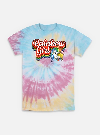 Rainbow Brite Girl Tie-Dye T-Shirt