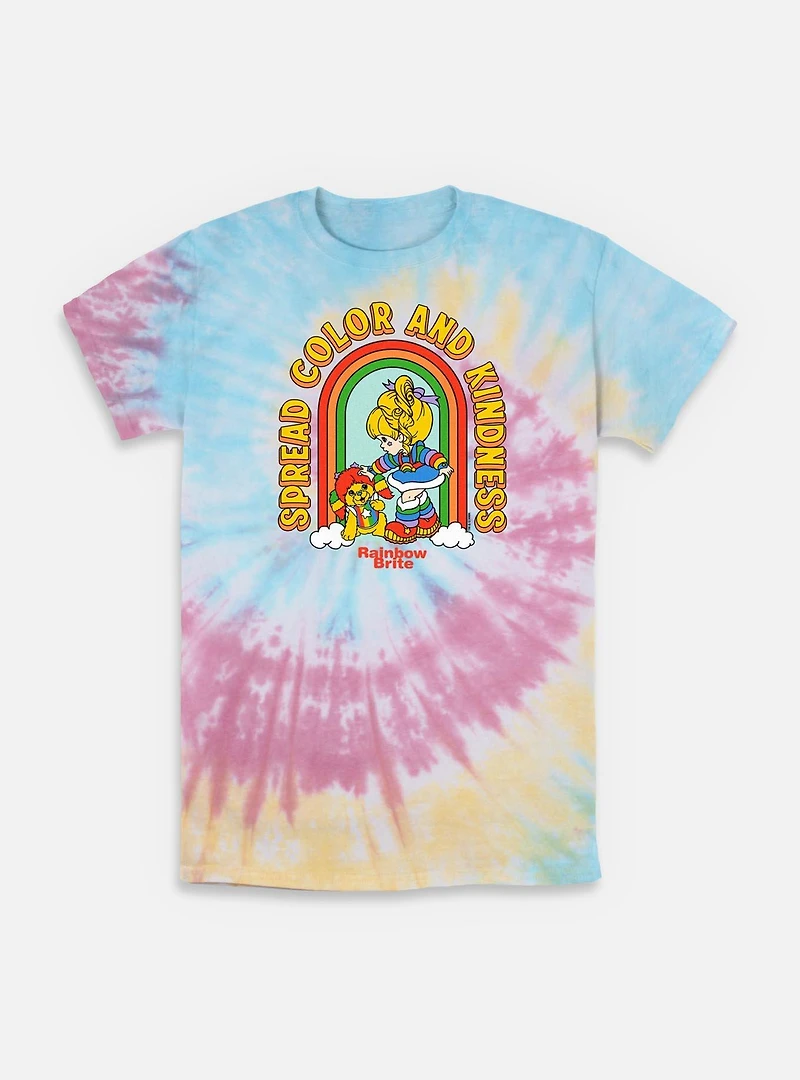 Rainbow Brite Spread Color And Kindness Tie-Dye T-Shirt