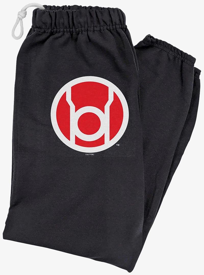 Green Lantern Core Blackest Night Red Logo Sweatpants
