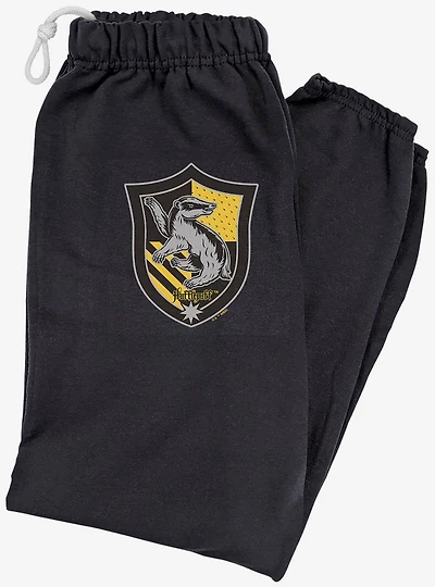 Harry Potter Hufflepuff Plaid Sigil Sweatpants