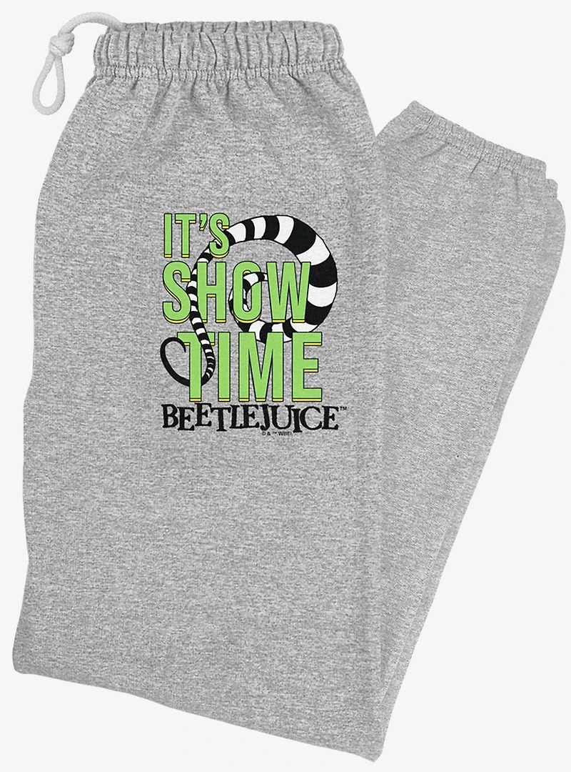Beetlejuice It's Showtime Quote Sweatpants