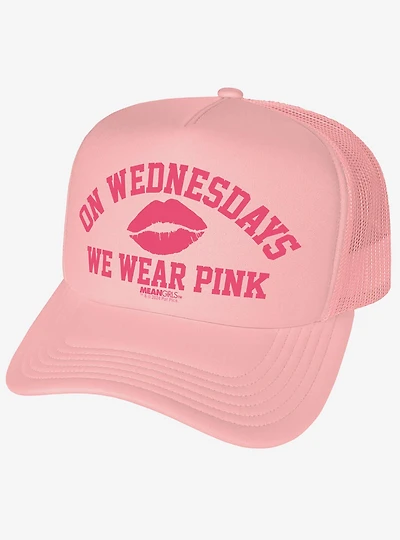 Mean Girls Wednesdays We Wear Pink Foam Trucker Hat